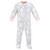 Hudson Baby Fleece Sleep and Play, Gray Pink Snowflake