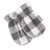 Hudson Baby Fleece Trapper Hat and Mitten Set, Charcoal White Plaid Baby