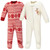 Hudson Baby Boy and Girl Fleece Sleep N Play 2-Pack, Reindeer