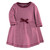 Touched by Nature Organic Cotton Short-Sleeve and Long-Sleeve Dresses, Baby Toddler Blush Blossom Long Sleeve