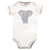 Touched by Nature Organic Cotton Bodysuits, Elephant