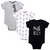 Little Treasure Bodysuits 3pk, Milk Belly