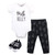 Little Treasure Bodysuit, Pant and Shoe, Milk Belly