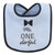 Hudson Baby Cotton Terry Drooler Bibs with Fiber Filling, Holiday Boy Onederful