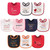 Hudson Baby Cotton Terry Drooler Bibs with Fiber Filling, Holiday Girl I Am One