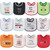 Hudson Baby Drooler Bib 12pk, Holiday Unisex, One Size