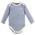 Touched by Nature Organic Cotton Long-Sleeve Bodysuits, Blue Elephant