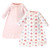 Touched by Nature Organic Cotton Long-Sleeve Wearable Sleeping Bag, Sack, Blanket, Floral Dot