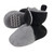 Hudson Baby Fleece Lined Booties, Black and Heather Gray