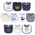 Hudson Baby Interlock Drooler Bibs 10pk, Handsome as a Prince