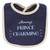 Hudson Baby Cotton Bibs, Handsome As A Prince