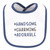 Hudson Baby Cotton Bib and Sock Set, Handsome Charming Adorable
