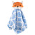 Hudson Baby Plush Blanket with Security Blanket, Blue Fox