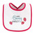 Hudson Baby Cotton Terry Drooler Bibs with Fiber Filling, Food Girl
