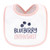 Hudson Baby Cotton Terry Drooler Bibs with Fiber Filling, Food Girl