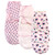 Touched by Nature Organic Cotton Swaddle Wraps, Blossoms, 0-3 Months
