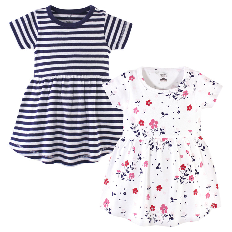 Touched By Nature Organic Cotton Dress 2 Pack Floral Breeze