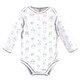 Touched by Nature Organic Cotton Long-Sleeve Bodysuits, Cactus
