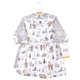 Hudson Baby Cotton Dresses, Gray Winter Forest