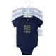 Hudson Baby Cotton Bodysuits, Be Kind Boy