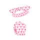 Hudson Baby Cotton Headband and Scratch Mitten Set, Flamingo