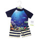 Hudson Baby Swim Rashguard Set, Boy Coral Reef