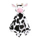 Hudson Baby Plush Blanket with Security Blanket, Cow