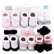 Hudson Baby Headband and Socks Giftset, Silver Ballet 10-Pack