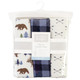 Hudson Baby Quilted Cotton Swaddle Wrap 3pk, Moose Bear