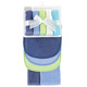 Hudson Baby Rayon from Bamboo Bib, Burp Cloth and Washcloth 10Pk, Blue Lime