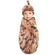 Touched by Nature Organic Cotton Swaddle Blanket and Headband or Cap, Cookie
