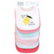 Hudson Baby Cotton Terry Drooler Bibs with Fiber Filling, Fruits
