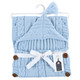 Hudson Baby Knitted Baby Lounge Stroller Wrap Sack, Light Blue