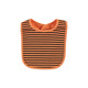 Hudson Baby Cotton Bib and Headband or Caps Set, Pumpkin