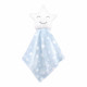 Hudson Baby Flannel Plush Sleep and Play and Security Toy, Boy Star
