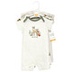 Hudson Baby Cotton Rompers, Forest Animals