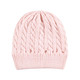 Hudson Baby Knitted Caps 3pk, Pink Black