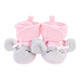 Hudson Baby Trapper Hat, Mitten and Bootie Set, Pink Gray Elephant