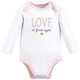 Hudson Baby Cotton Long-Sleeve Bodysuits, Love At First Sight