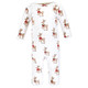 Hudson Baby Cotton Coveralls, Fancy Rudolph