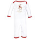 Hudson Baby Cotton Coveralls, Fancy Rudolph