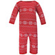 Hudson Baby Cotton Coveralls, Santa Reindeer