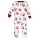 Hudson Baby Premium Quilted Zipper Sleep and Play, Autumn Rose