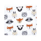 Hudson Baby Cotton Flannel Receiving Blankets Bundle, Woodland Faces