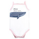 Hudson Baby Cotton Sleeveless Bodysuits, Girl Whale Types
