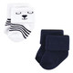 Hudson Baby Cotton Rich Newborn and Terry Socks, Bear Boy