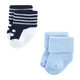 Hudson Baby Cotton Rich Newborn and Terry Socks, Bear Boy