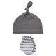 Hudson Baby Cotton Cap and Scratch Mitten Set, Modern Elephant