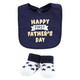 Hudson Baby Cotton Bib and Sock Set, Boy Mothers Fathers Day