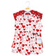 Hudson Baby Cotton Dresses, Red Pink Hearts